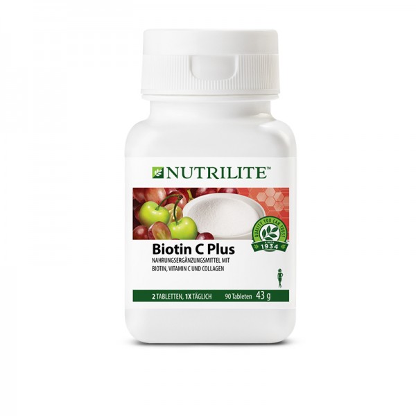 Biotin Vitamin C Plus NUTRILITE™ - 90 Tabletten / 43 g - Amway