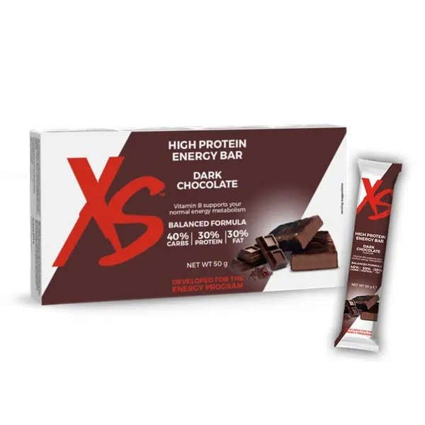 High Protein Energy Bar XS™ – Dunkle Schokolade - 14 Riegel, je 50g (700g) - Amway