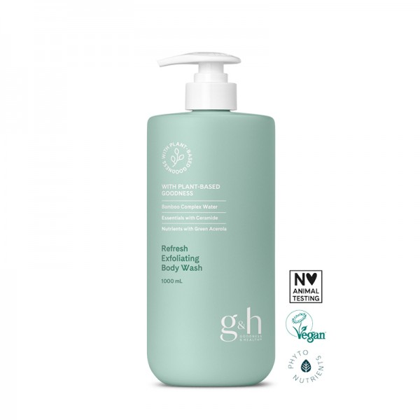g&amp;h GOODNESS &amp; HEALTH Refresh Peeling – Duschgel - 1000 ml - Amway