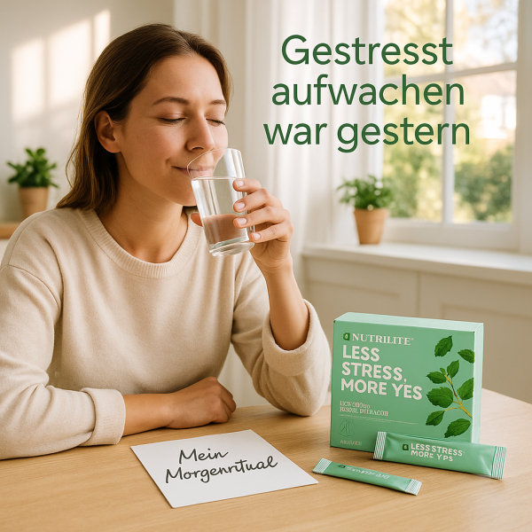 Morgenritual-mit-Nutrilite-Produkt