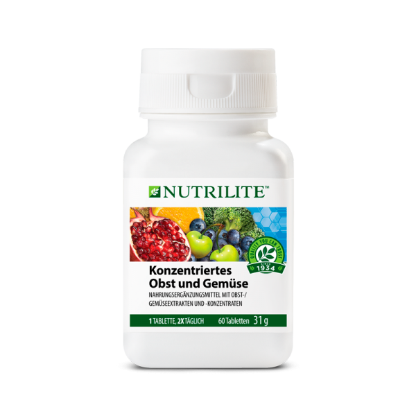 Konzentriertes Obst und Gemüse NUTRILITE™ - 60 Tabletten / 31 g - Amway
