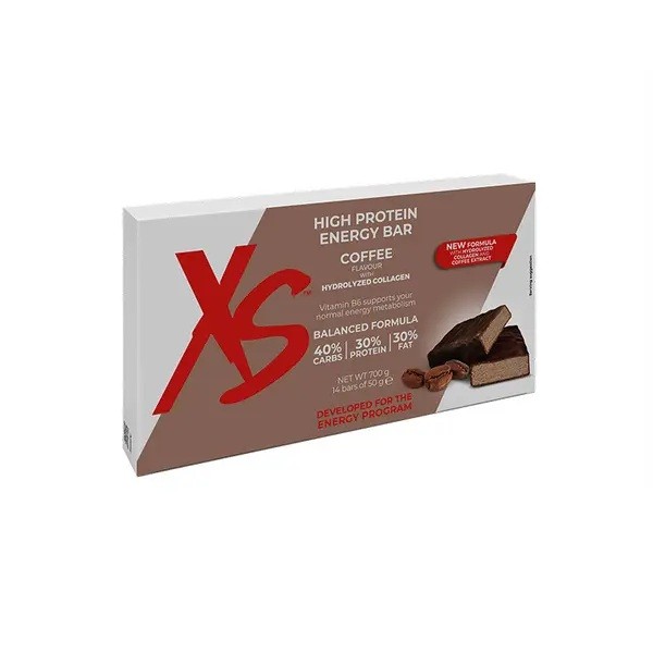 High Protein Energy Bar XS™ – Kaffeegeschmack - 14 Riegel, je 50g (700g) -